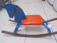 JUGUETE CABALLO BALANCIN DE MADERA RESTAURADO